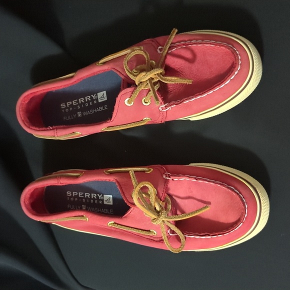 Sperry topsiders, red, size 8. Excellent condition. - Picture 3 of 11